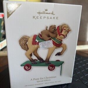 Hallmark A Pony for Christmas 2010 Special Edition Ornament Premier Limited‎